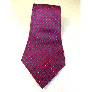 Vintage Bert Pulitzer Collector's Edition Silk Tie | Men's Burgundy & Navy Blue